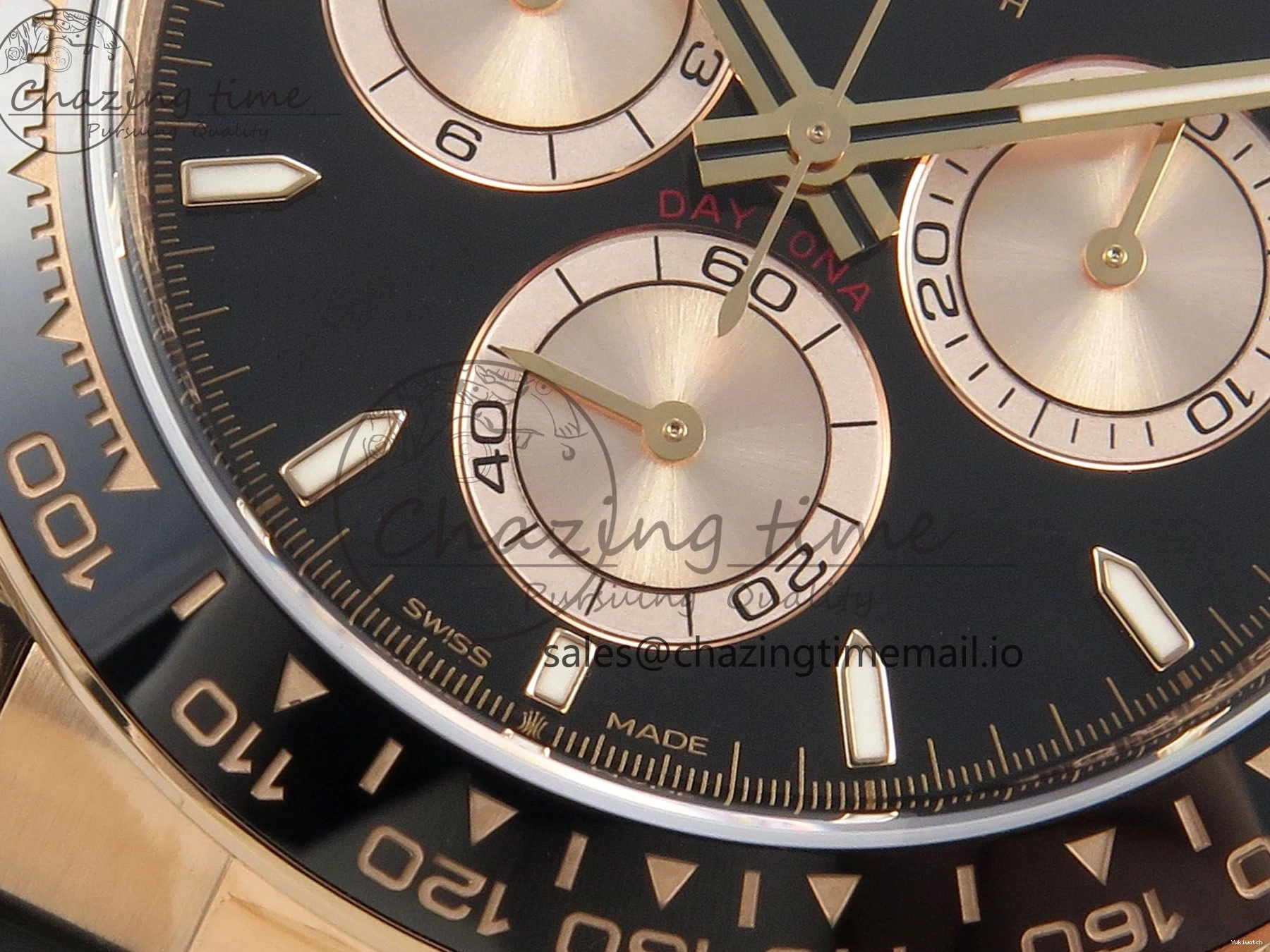 RG Oysterflex Edition 126515 VSF Daytona on 1:1 VS4131 (Weighted) Strap Dial Black V2 Best 0120